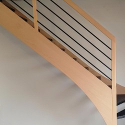Option : tubes noirs pour 1 rampe d'escalier