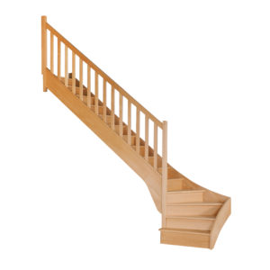 Escalier 1/4 tournant traditionnel Oéba